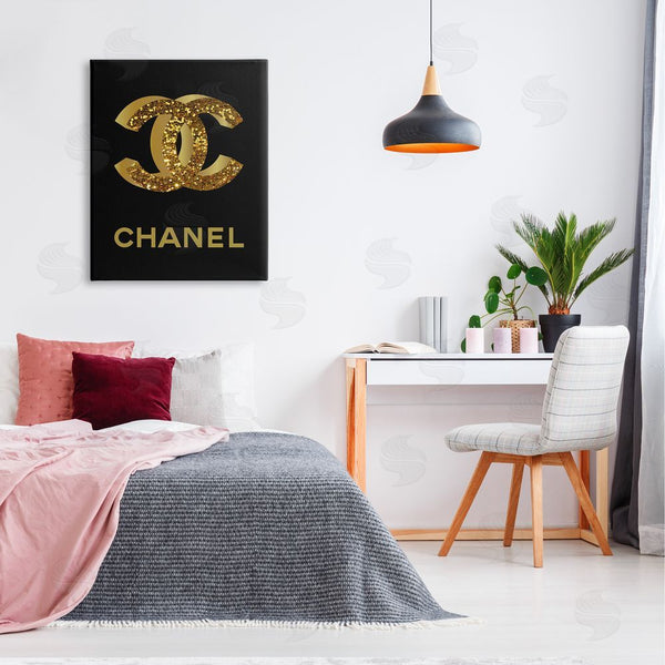 Stupell Industries Martina Pavlova | Gleaming Fashion Brand Logo Wall Art