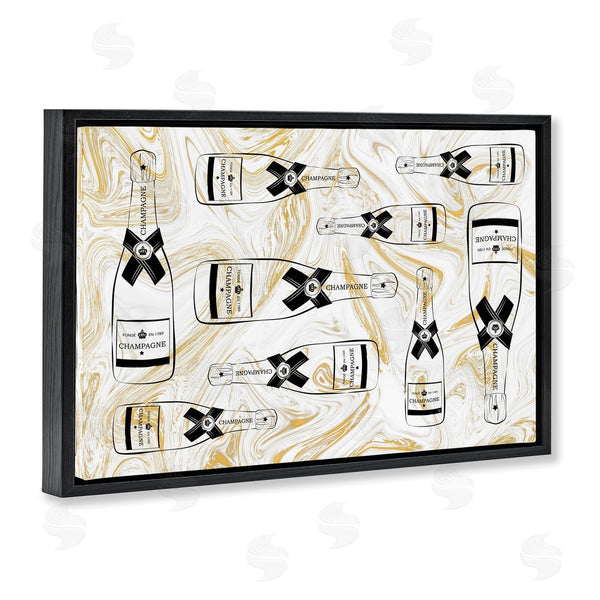 Stupell Industries Martina Pavlova | Gold Streaked Champagne Wall Art