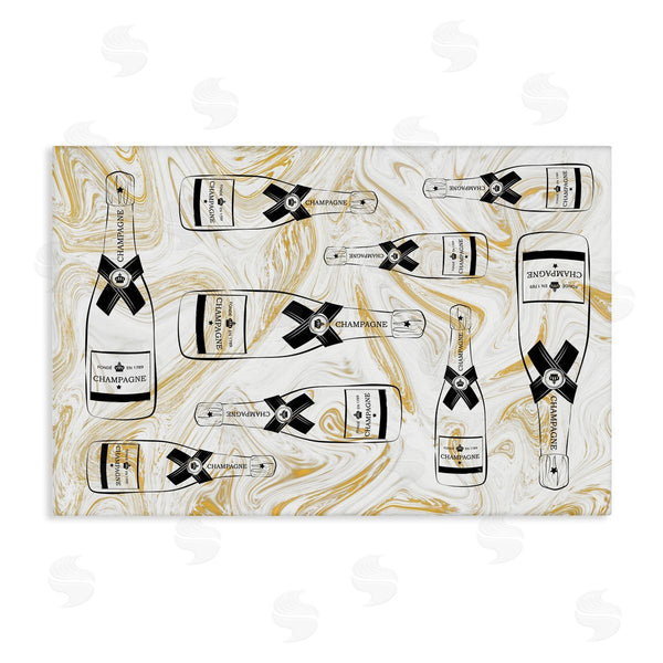 stupell industries Martina Pavlova | Gold Streaked Champagne Wall Art