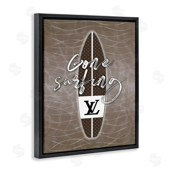 Stupell Industries Martina Pavlova | Gone Surfing Glam Phrase Wall Art