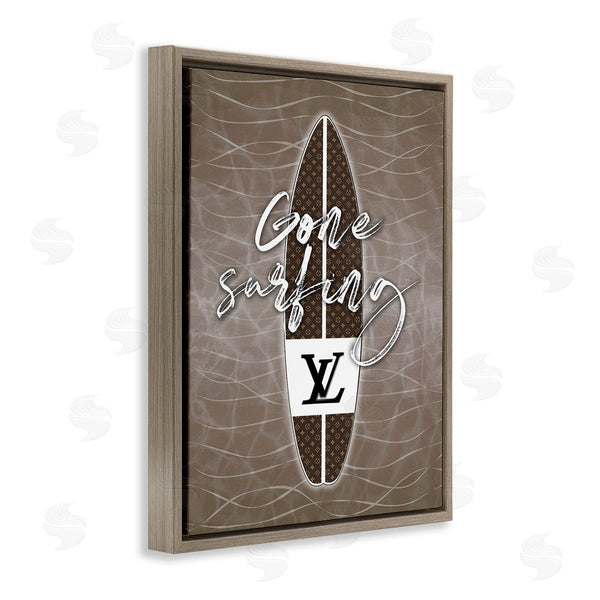 Stupell Industries Martina Pavlova | Gone Surfing Glam Phrase Wall Art