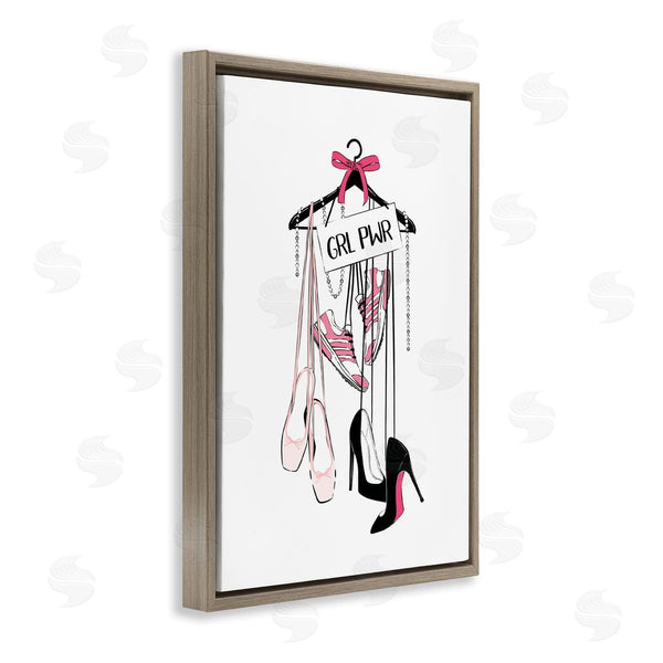 Stupell Industries Martina Pavlova | Grl Pwr Hanging Shoes