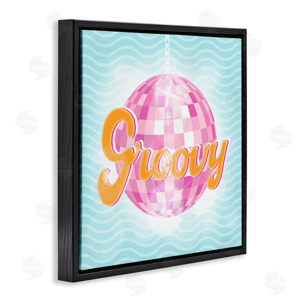 Stupell Industries Martina Pavlova | Groovy Retro Disco Ball Stripes Wall Art