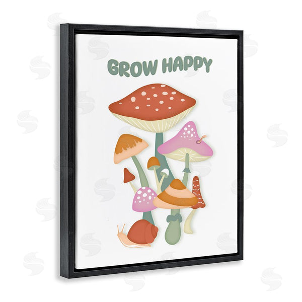 Stupell Industries Martina Pavlova | Grow Happy Retro Mushrooms Wall Art