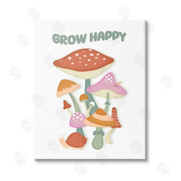 stupell industries Martina Pavlova | Grow Happy Retro Mushrooms Wall Art