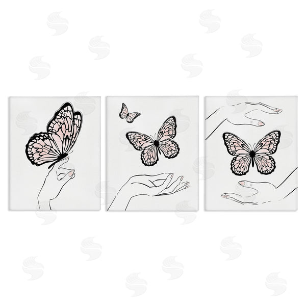 stupell industries Martina Pavlova | Hands with Butterflies Wall Art