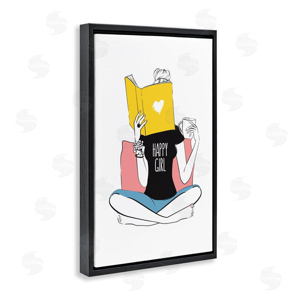 Stupell Industries Martina Pavlova | Happy Reader Girl