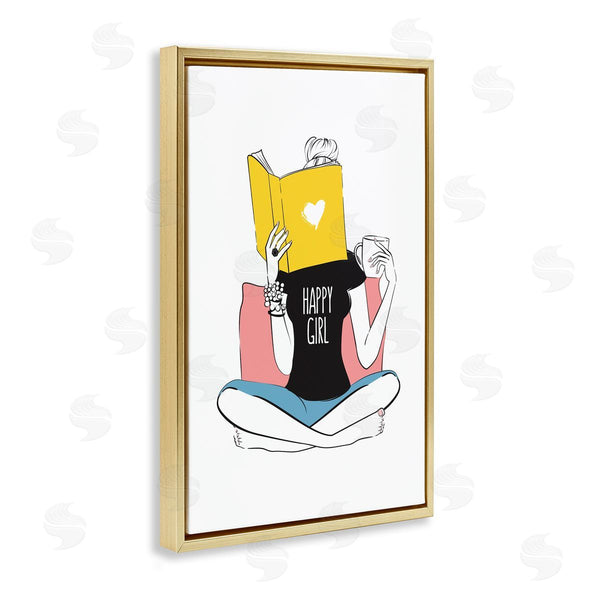 Stupell Industries Martina Pavlova | Happy Reader Girl