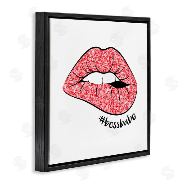 Stupell Industries Martina Pavlova | Hashtag Bossbabe Glam Lips Wall Art