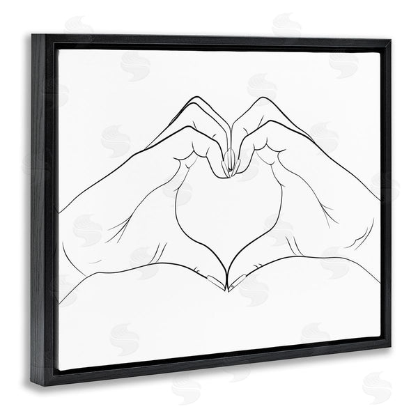 Stupell Industries Martina Pavlova | Heart Shape Hands Wall Art