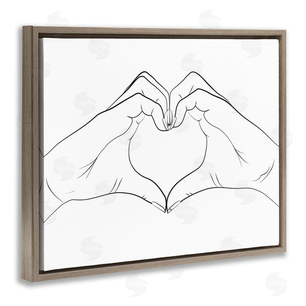 Stupell Industries Martina Pavlova | Heart Shape Hands Wall Art