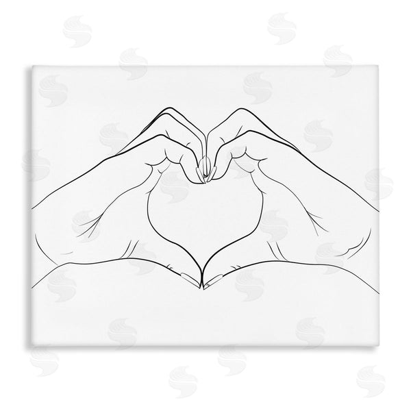 stupell industries Martina Pavlova | Heart Shape Hands Wall Art