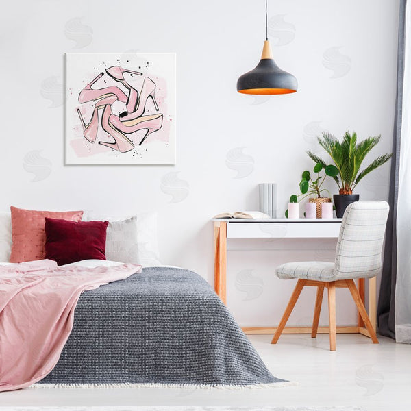 Stupell Industries Martina Pavlova | Heels With Modern Pattern Wall Art