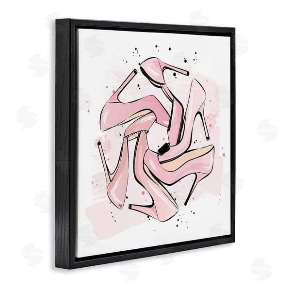 Stupell Industries Martina Pavlova | Heels With Modern Pattern Wall Art