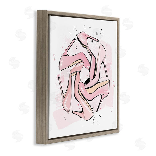 Stupell Industries Martina Pavlova | Heels With Modern Pattern Wall Art