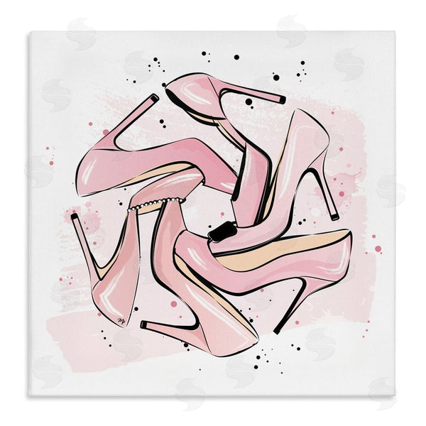 stupell industries Martina Pavlova | Heels with Modern Pattern Wall Art