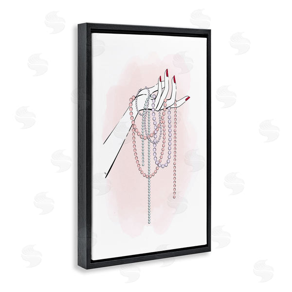 Stupell Industries Martina Pavlova | Holding Beaded Jewelry