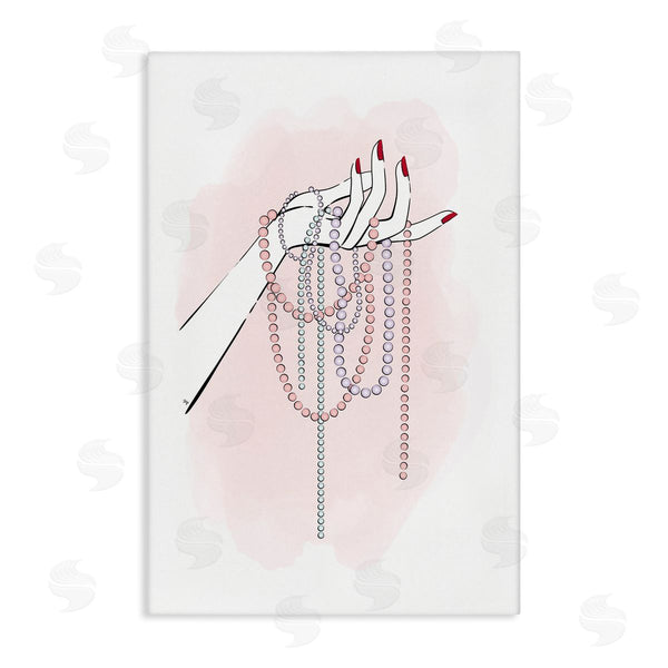 stupell industries Martina Pavlova | Holding Beaded Jewelry