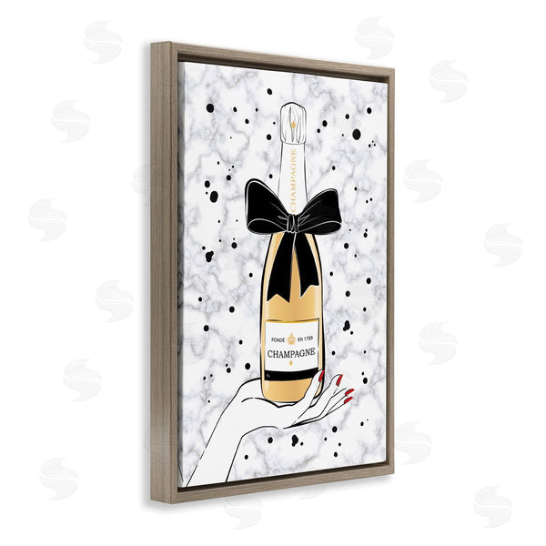 Stupell Industries Martina Pavlova | Holding Champagne Bottle