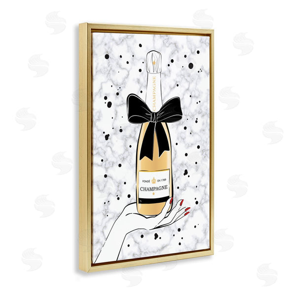 Stupell Industries Martina Pavlova | Holding Champagne Bottle