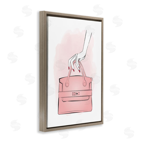 Stupell Industries Martina Pavlova | Holding Pink Purse