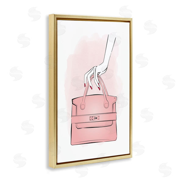 Stupell Industries Martina Pavlova | Holding Pink Purse