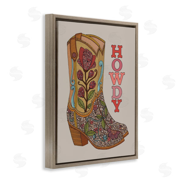 Stupell Industries Martina Pavlova | Howdy Cowboy Boots