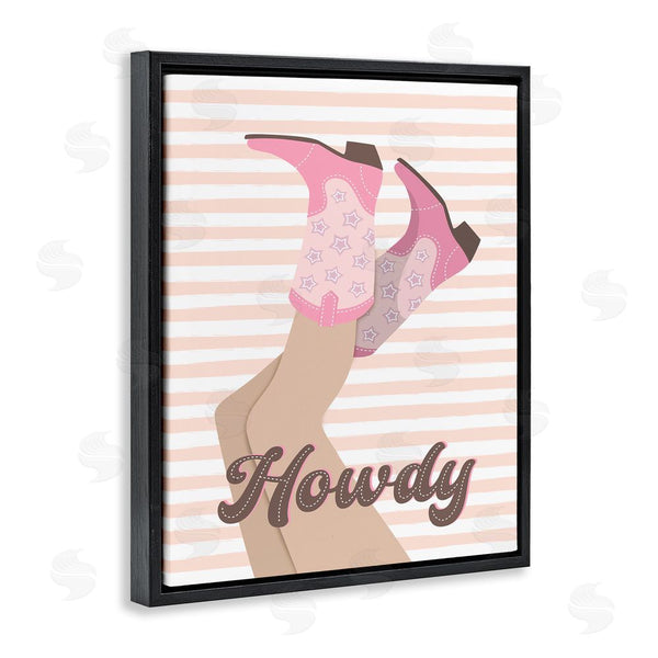 Stupell Industries Martina Pavlova | Howdy Cowgirl On Stripes Wall Art
