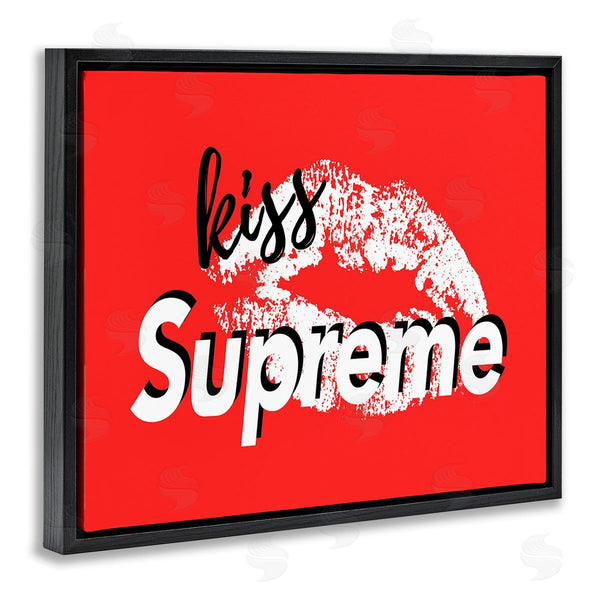 Stupell Industries Martina Pavlova | Kiss Supreme On Red Wall Art