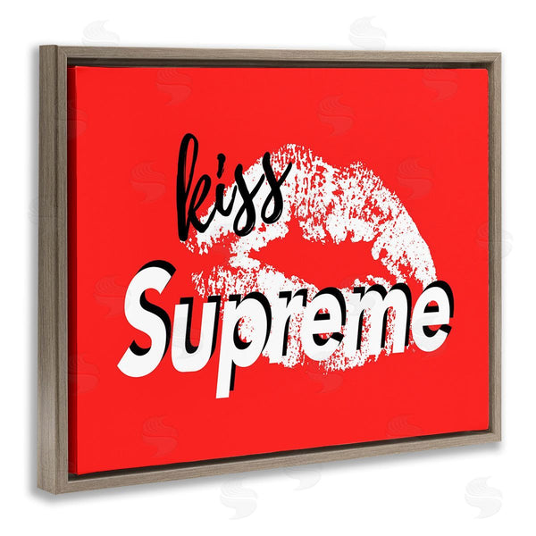 Stupell Industries Martina Pavlova | Kiss Supreme On Red Wall Art