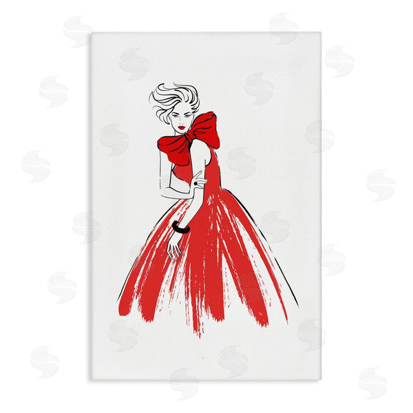 stupell industries Martina Pavlova | Lady and Red Bow Dress