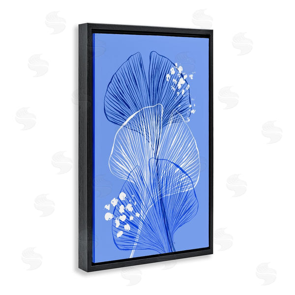 Stupell Industries Martina Pavlova | Layered Blue Gingkoes