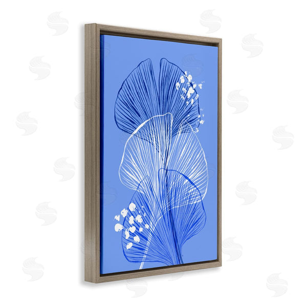 Stupell Industries Martina Pavlova | Layered Blue Gingkoes
