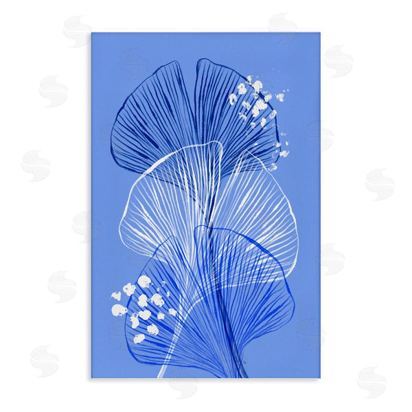 stupell industries Martina Pavlova | Layered Blue Gingkoes