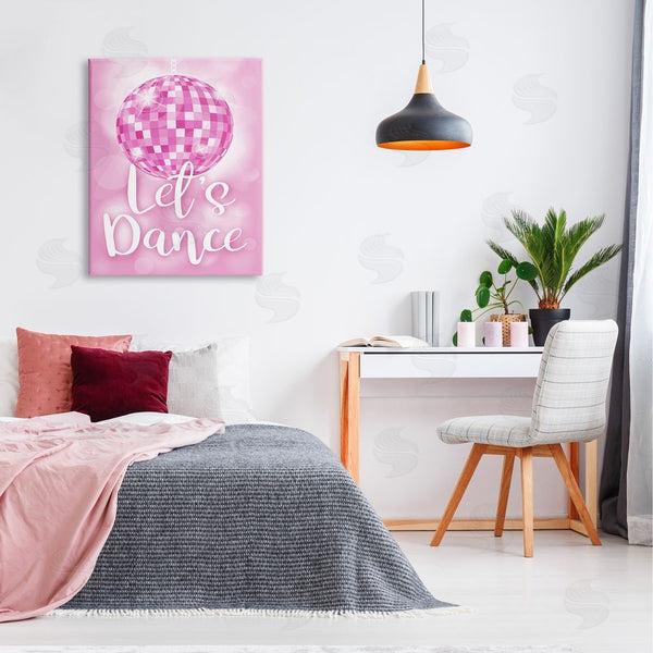 Stupell Industries Martina Pavlova | Let's Dance Bold Pink Disco Ball Wall Art