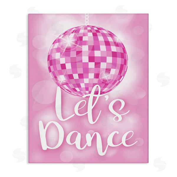 stupell industries Martina Pavlova | Let's Dance Bold Pink Disco Ball Wall Art
