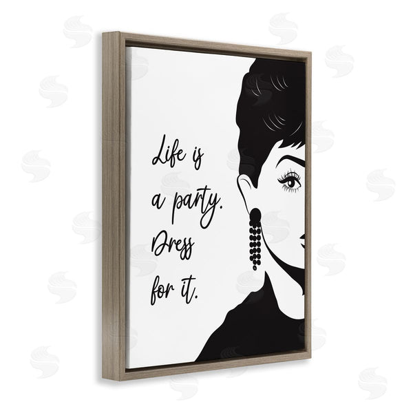 Stupell Industries Martina Pavlova | Life's A Party Glam Fashion Portrait