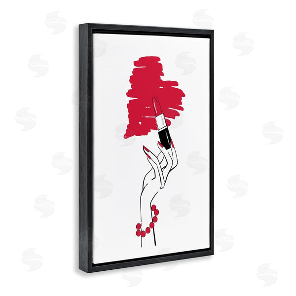 Stupell Industries Martina Pavlova | Lipstick Heart Shape