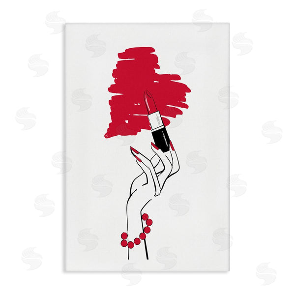 stupell industries Martina Pavlova | Lipstick Heart Shape