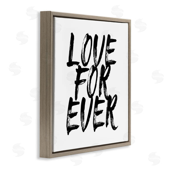 Stupell Industries Martina Pavlova | Love Forever Brush Stroke Phrase Wall Art