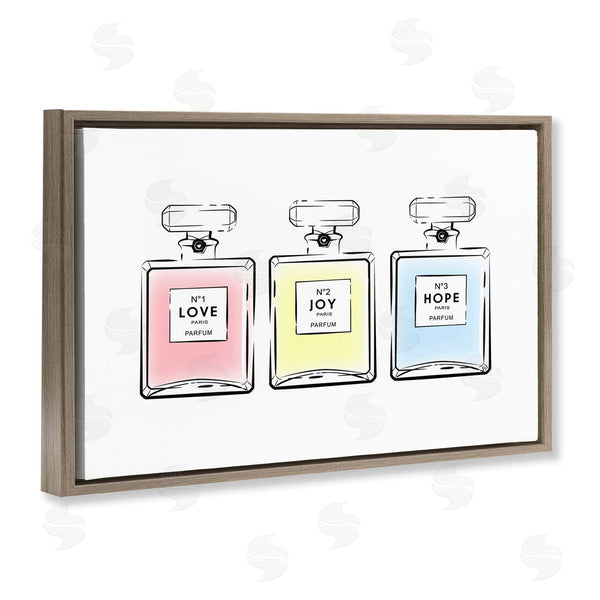 Stupell Industries Martina Pavlova | Love Hope Joy Perfumes Wall Art
