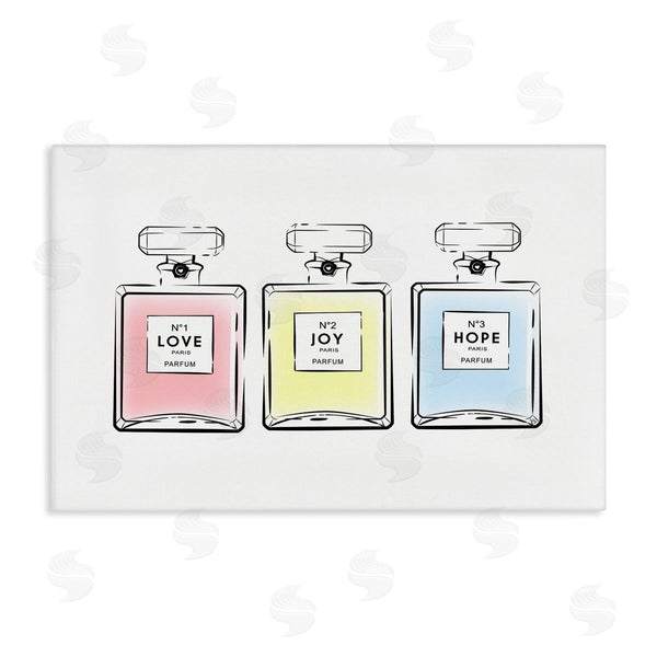 stupell industries Martina Pavlova | Love Hope Joy Perfumes Wall Art