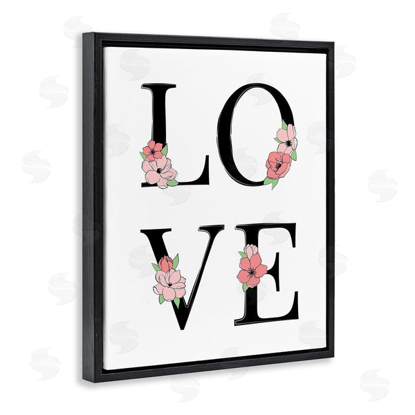 Stupell Industries Martina Pavlova | Love With Floral Letters Wall Art