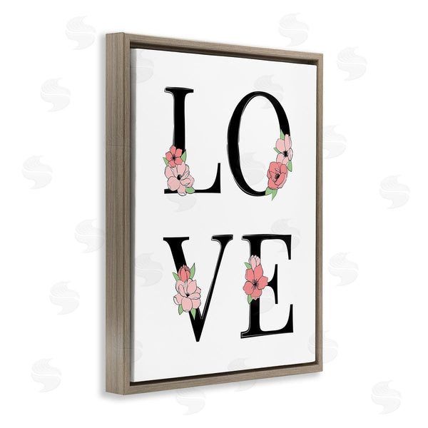 Stupell Industries Martina Pavlova | Love With Floral Letters Wall Art