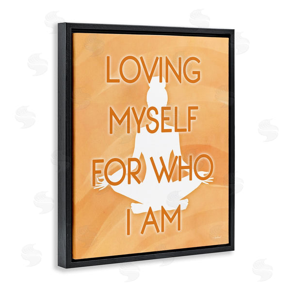Stupell Industries Martina Pavlova | Loving Who I Am Human Pose Meditation Wall Art