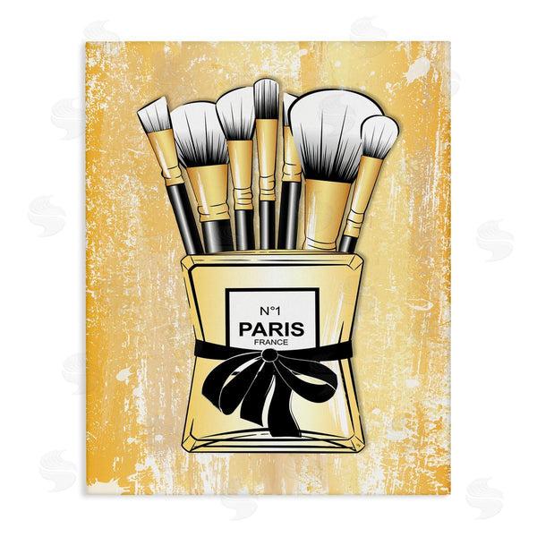 stupell industries Martina Pavlova | Makeup Brushes Glam Perfume Wall Art