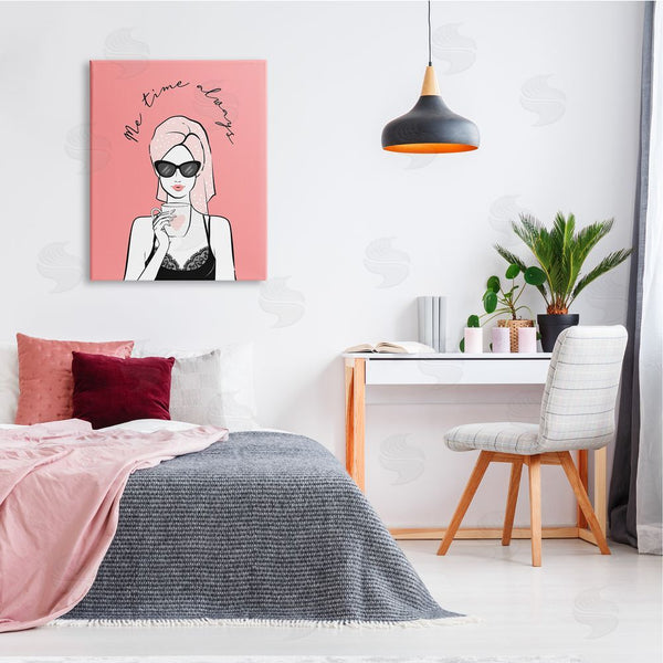 Stupell Industries Martina Pavlova | Me Time Always Inspirational Glam Morning Relaxing Coffee Wall Art