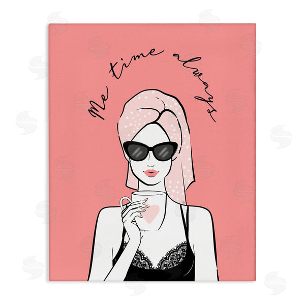 stupell industries Martina Pavlova | Me Time Always Inspirational Glam Morning Relaxing Coffee Wall Art