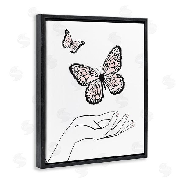 Stupell Industries Martina Pavlova | Minimal Catching Butterflies Wall Art