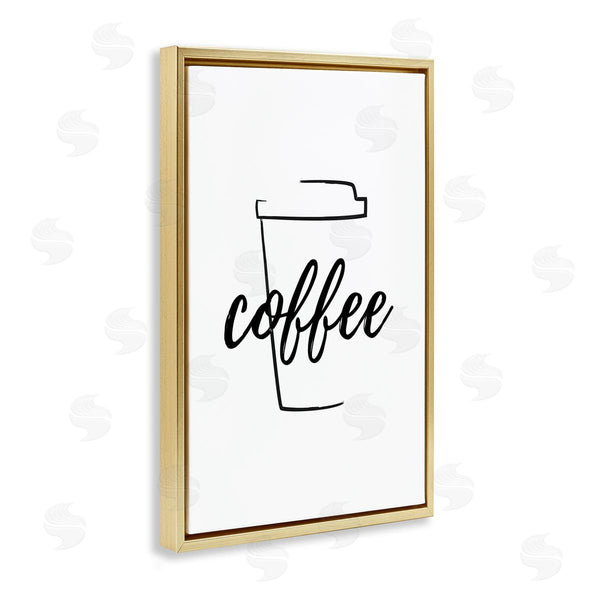 Stupell Industries Martina Pavlova | Minimal Coffee Cup